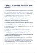 California Written DMV Test 2023 Latest Update&excl;&excl;