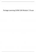 Portage Learning CHEM 104 Module 2 Exam