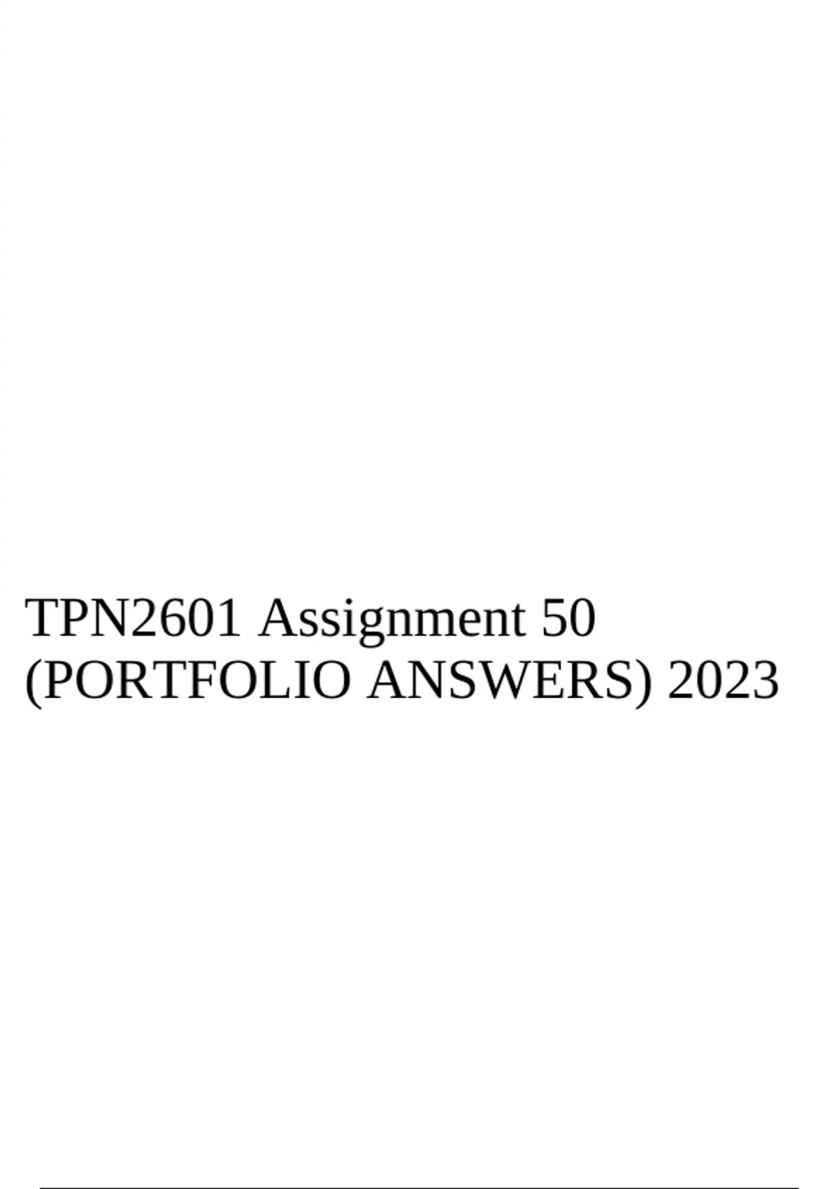tpn2601 assignment 50 answers pdf