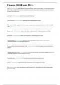 Finance 200 &lpar;Exam 2023&rpar;