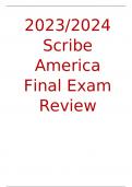2023/2024 Scribe America Final Exam Review