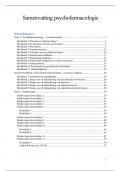 Samenvatting psychopharmacology &plus; antwoorden studievragen