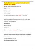 Florida 6-20 All Lines Adjuster Test with Correct Answer 2023 Update&period; 