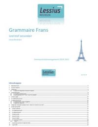Grammaire Frans - Secundair Onderwijs recap