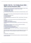 NURS 1140 Ch. 1 & 2 EAQs Exam With 100% Correct Answers 2023