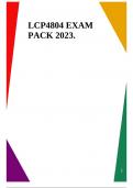 LCP4804 EXAM PACK 2023.