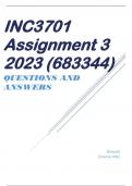 INC3701 Assignment 3 2023 (683344