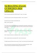 NJ Boating Exam &lpar;Latest 2023 &ndash; 2024&rpar; Verified Answers By Expert