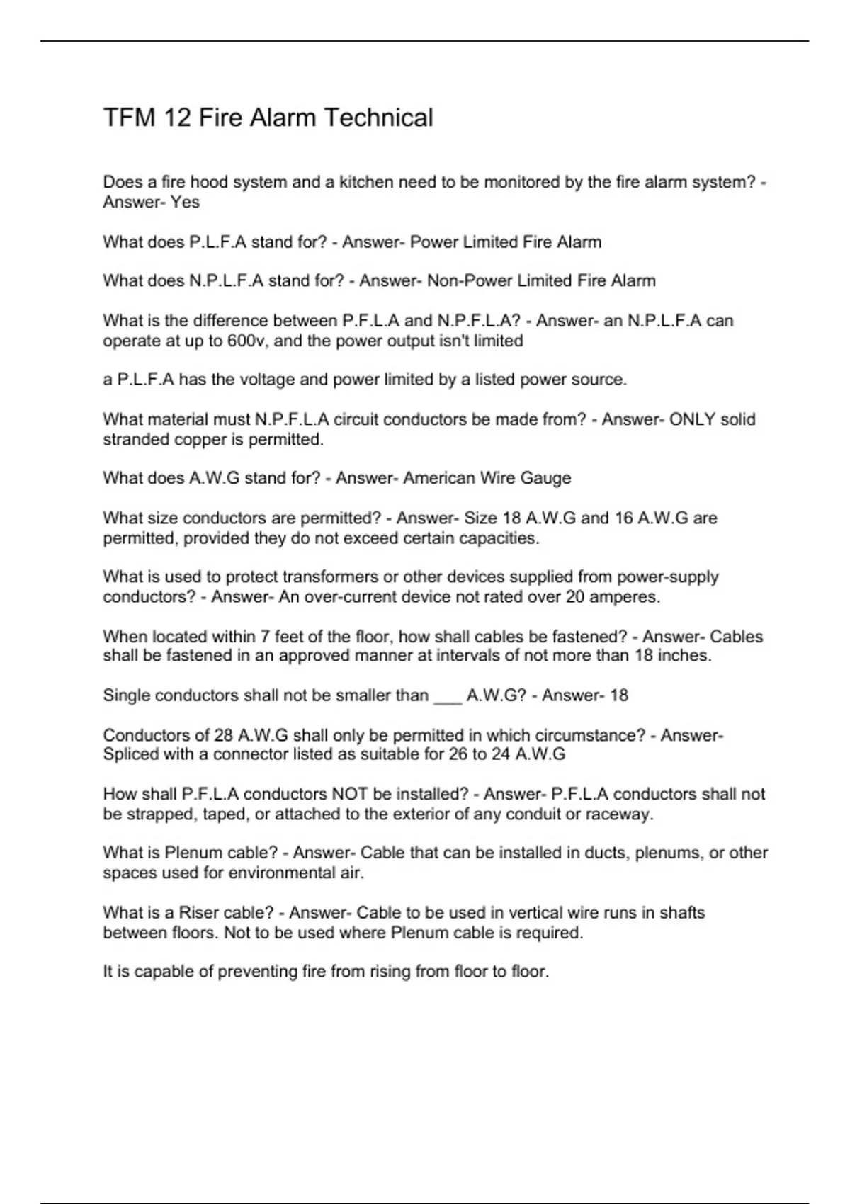 Tfm 12 fire alarm technical fire alarm tfm12 questions and answers