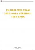 PN  HESI EXIT EXAM &vert;HEALTH AND WELLNESS