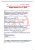 ATI comprehensive predictor 2023 100&percnt; VERIFIED  ANSWERS LATEST UPDATES&excl;&excl;&excl;&excl;&excl;&excl;&excl;&excl; QUESTION AND  ANSWERS ALREADY GRADED A GRADE&period;