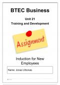 training and development assignment 2