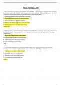 HESI Version 2 Exam Questions and Answers