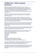 CPSM Exam 1&lpar;ISM Certified Professional in Supply Management&rpar; With Complete Solutions&period;