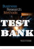 TEST BANK for Business Research Methods, 14th Edition by Pamela Schindler. ISBN 9781260733723, 1260733726 . All Chapters 1-17.