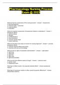 Pharmacology Nursing Process Exam &commat; 2023
