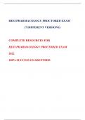 HESI PHARMACOLOGY PROCTORED EXAM (7 DIFFERENT VERSIONS) COMPLETE RESOURCES FOR