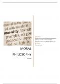 Philosophy 144 - Moral Philosophy (2nd Semester)