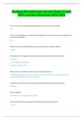 Portage Microbiology Lecture Exam 2-with 100&percnt; verified solutions-2023-2024
