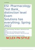 NCLEX PN STYLE HESI Pharmacology Test Bank Exam Solutions Latest Update 2023/2024 Verified Q&A Included