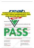 PHARMACOLOGY ATI PROCTOR EXAM &lpar;Q & As&rpar; LATEST UPDATE GRADED&sol;RATED A&plus; BEST EXAM SOLUTION 100&percnt; CORRECT &lpar;latest 2023&rpar; ATI Pharmacology Proctored Exam &ndash; 70 Questions and Answers Graded A&plus; PHARMACOLOGY ATI PROCTOR EXAM 