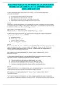 NURS MED-SURGICAL NURSING EXAM ENDOCRINE PROBLEMS QUESTIONS WITH ANSWERS 2023 A&plus; ASSUARED SUCCESS