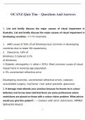OCANZ Quiz &vert; Questions  And Answers verifed  100&percnt;