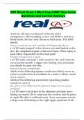 EMT Block Exam 3 West Coast EMT Final Exam Questions and Correct Answers