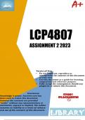LCP4807 Assignment 2 (ESSAY) Semester 1 2023