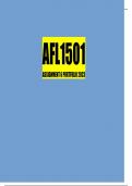 AFL1501 Final Exam Portfolio 2023 (217031)