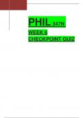 PHIL 347N WEEK 6 CHECKPOINT QUIZ &lpar;100&percnt;&rpar;