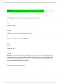 WGU C785 Biochemistry  