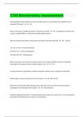 C785 Biochemistry preassessment updated questions and answers
