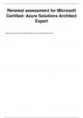 Exam &lpar;elaborations&rpar; Renewal assessment for Microsoft Certified&colon; Azure  2023&sol;2024 updated