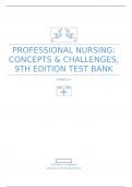 Test Bank for Professional Nursing Concepts & Challenges, 9th Edition, Beth Black 15th June 2023