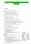 ATI TEAS 7 Biology Review Comprehensive 2022/2023