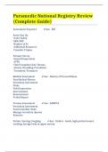 Paramedic National Registry Review &lpar;Complete Guide&rpar;