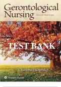 TEST BANK FOR GERONTOLOGICAL NURSING 10TH EDITION BY ELIOPOULOS. ISBN.13:97819751161002