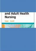 Test Bank For Foundations and Adult Health Nursing 9th Edition by Kelly Gosnell; Kim Cooper 0323812058 Chapter 1-58 Complete Guide