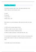 ProPrac Exam 3 | 54 Questions with 100% Correct Answers | Verified | 22 Pages