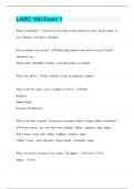 LARC 160 Exam 1 &vert; 58 Questions with 100&percnt; Correct Answers &vert; Verified
