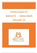 Summary -  Afrikaans Huistaal - 2023-2025 Gedigte