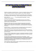 Legal and Ethical Midterm Exam With Complete Solution