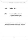 HP Certification HPE6-A85 Exam Dumps PDF