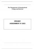 Essay ORG 4801 Management of organisational change  The Theory and Practice of Change Management