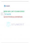 NURSING 106 HESI RN CAT EXAM 2022 V1&V2 Complete Questions and Answers