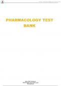Pharmacology Question Bank 100% Verified Questions with Rationale(Pharmacology 05 - Test Bank)