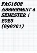 FAC1502 Assignment 4 Semester 1 2023