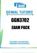 GGH3702 Exam Pack 2023