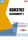 GGH3702 Assignment 2 (COMPLETE ANSWERS) 2023 
